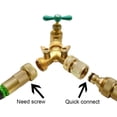 thumbnail image 1 of Paquete de 2 conectores de manguera de 3/4 "de latón conector de manguera de jardín de conexión rápida dorado ShuxiuWang  8390612218569, 1 of 1