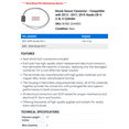 thumbnail image 2 of Knock Sensor Connector - Compatible with 2013 - 2017, 2019 Honda CR-V 2.4L 4-Cylinder 2014 2015 2016, 2 of 2