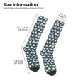 thumbnail image 4 of Fotbe Popcorn With Glasses print Women's Men's Novelty Crew Socks Cotton Socks Knee High Socks for Walking,Running,Nurses,Pregnancy, 4 of 8