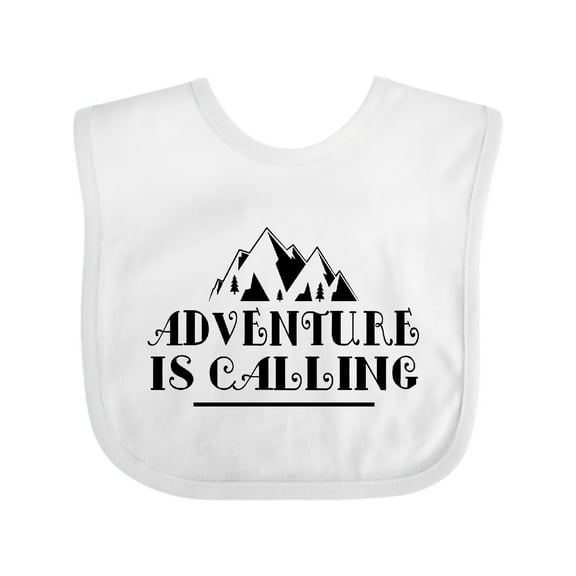 Inktastic Adventure is Calling Camping Hiking Boys or Girls Baby Bib