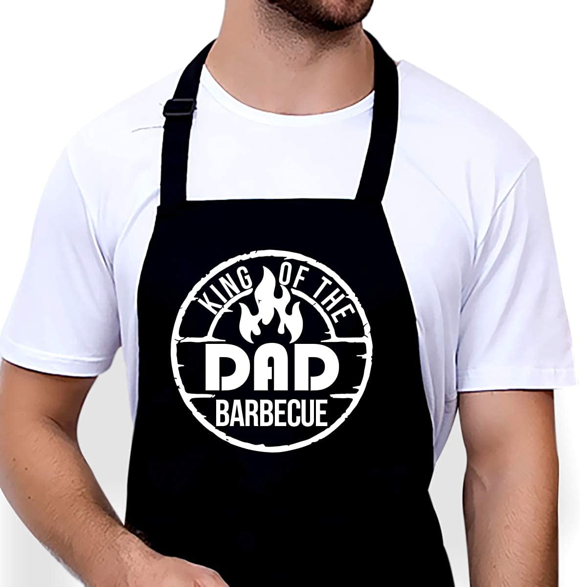 Proud Dad of A Freaking Awesome Daughter Funny Gift for Dads BBQ Cooking Apron One Size Black