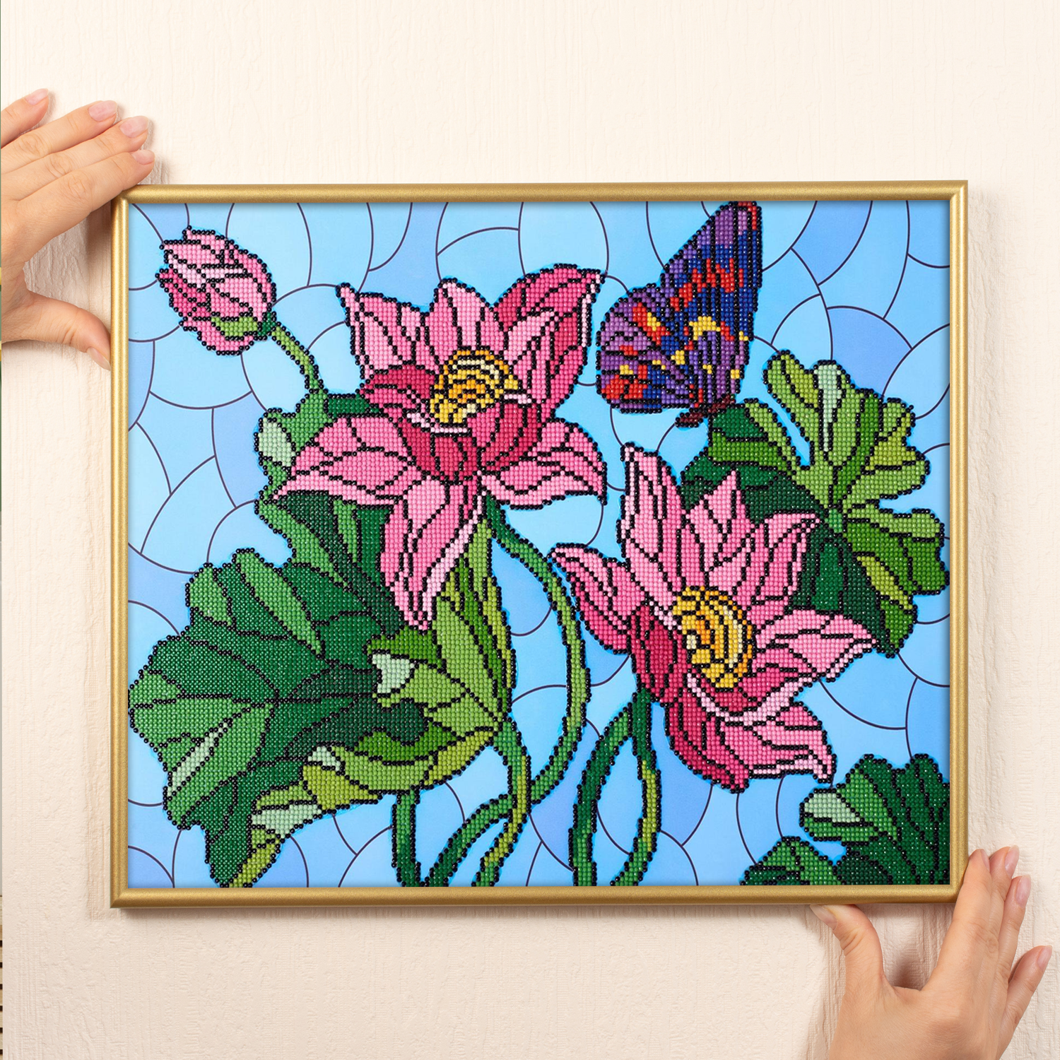 Diamond Art By Leisure Arts Diamond Painting Kits For Adults 16"X20" Advanced Stain Glass Flower, Full Drill, Art Kits, Dimond Art, For Adults, Kit