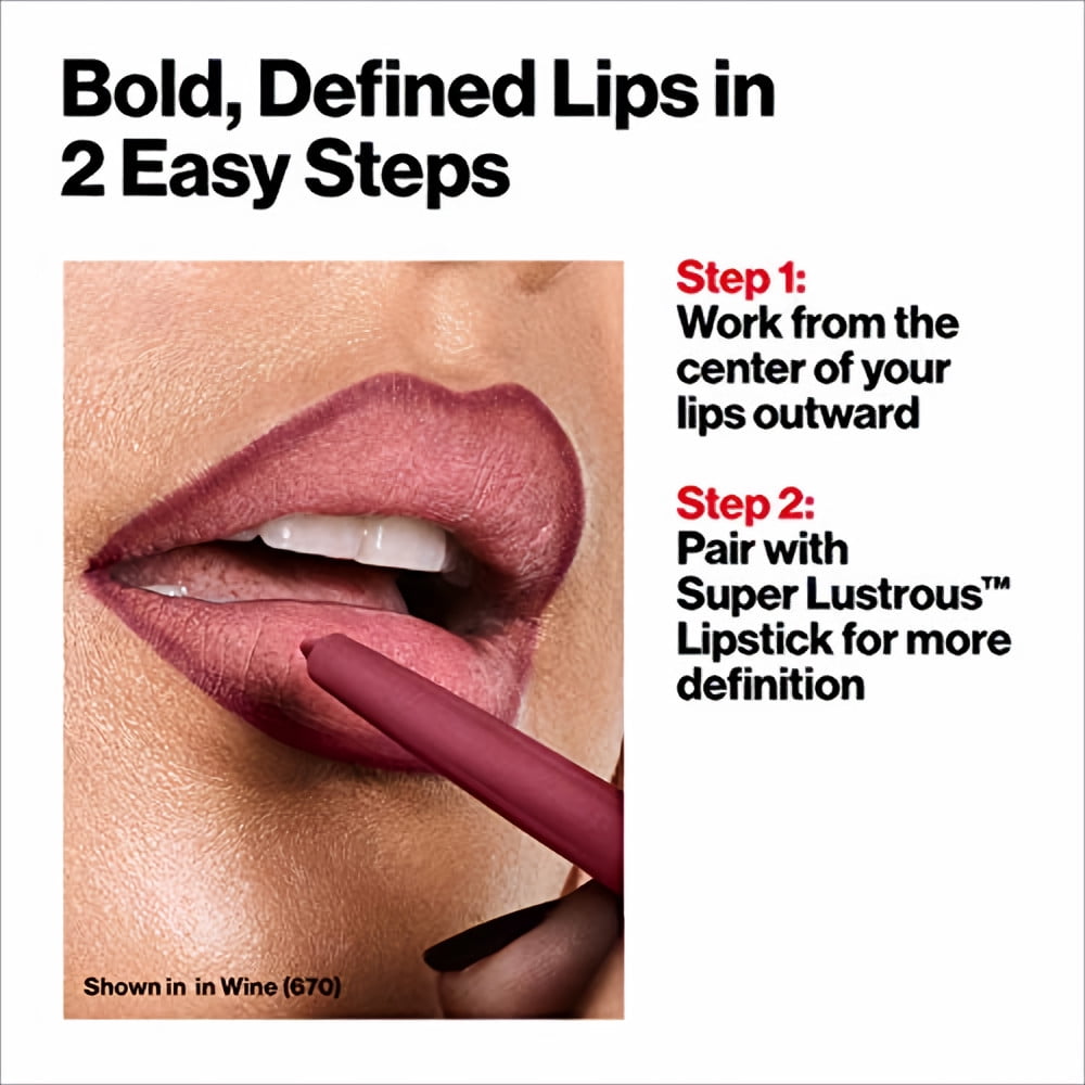 Revlon Colorstay Lipliner 675 Red (Pack of 4)