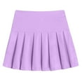 thumbnail image 4 of Grblisyd Girls Athletic Skort Stretchy Waist Golf Skorts with Pocket Flutter Skirt with Liner 2 In 1 Girls Butterfly Shorts Size 10-12 Clothes for Teen Girls Light Purple 10-11 Years, 4 of 4