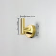 thumbnail image 3 of Lumi Home Furnishings Modern Wall Single Hook Gold 8-pack, 3 of 4