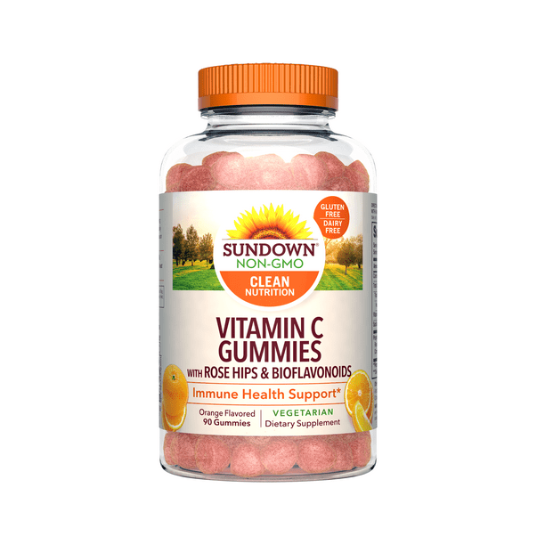 Sundown Naturals Vitamin C Gummies, Immune Health, Orange Flavor, 90 Ct