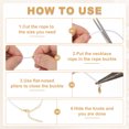 thumbnail image 4 of 10Sets Fold Over Cord Ends, 3.5mm Terminators Crimp Cap Clasp Tips with Lobster Claw Clasps and Extension Chain for Leather DIY Craft Making Necklace Bracelet, Gold, 4 of 7