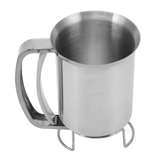 Baking Pancake Batter Dispenser Handheld Stainless Steel Pancake Pourer for Baking Cupcakes Muffins