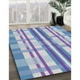 thumbnail image 2 of Ahgly Company Indoor Rectangle Patterned Slate Blue Novelty Area Rugs, 2' x 5', 2 of 6
