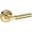 Non-Lacquered Brass, variant on Baldwin Ps.Lkf.R.Rrr Lake Forest Passage Door Lever Set - Chrome