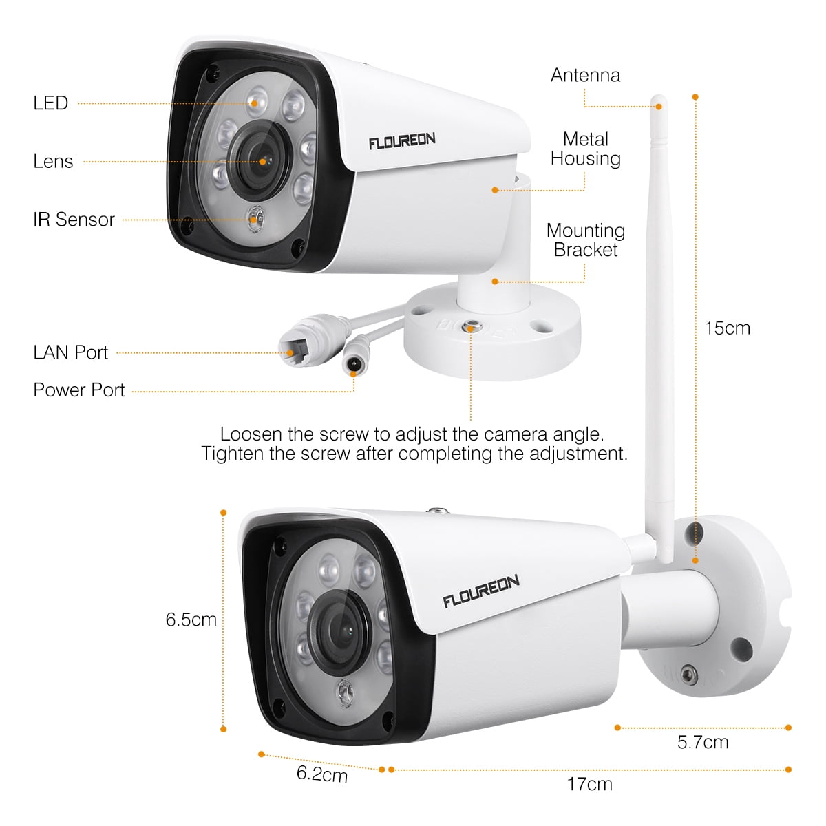 FLOUREON 8CH DVR Security Camera System with 1TB Hard Drive, 5 IN 1 1080N Video DVR Recorder 4X HD 3000TVL 1080P Invisible IR Night Vision Indoor Outdoor Weatherproof CCTV Cameras Motion Alert