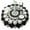 Black White Tie, variant on Colorful Tie Dye Mandala Pattern Round Tablecloth 60"x60",Wrinkle Wipeable Table Cloth for Kitchen Dining Room Picnic Patio Party