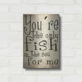 thumbnail image 3 of Luxe Metal Art 'You're The Only Fish In The Sea' by Nicklas Gustafsson, Metal Wall Art, 12"x16", 3 of 9