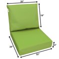 thumbnail image 3 of QQbed 24"x22" Memory Foam Back Pillow and Seat Cushion Set for Outdoor Patio Seats, 3 of 7