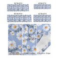 thumbnail image 2 of Farm Daisy Blooming Flower Window Valances for Kitchen,Rod Pocket Valance Privacy Small Curtain,White Floral Artwork Window Treatment Drapes for Bedroom Laundry Room Farmhouse Home Decor 54x18in, 2 of 9