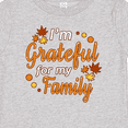 thumbnail image 4 of Inktastic I'm Grateful for my Family in Orange with Fall Leaves Boys or Girls Baby T-Shirt, 4 of 5