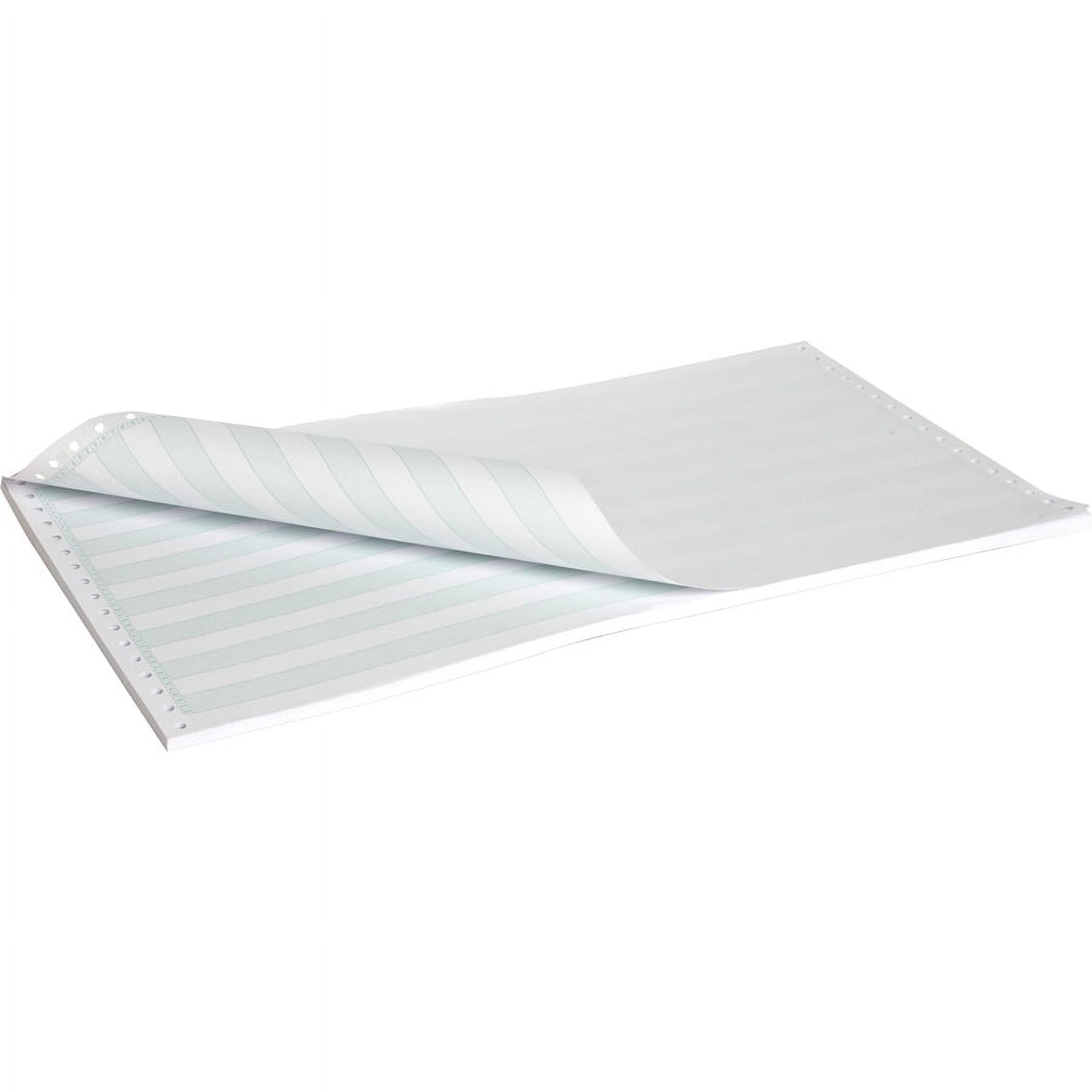 Sparco Continuous Paper - Green Bar - 14 7/8" X 8 1/2" - 20 Lb Basis Weight - 2600 / Carton