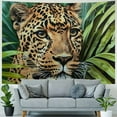 thumbnail image 4 of Orinice Leopard Plant Person Tapestry Wall Hanging Unique Style for Home Wall Decor Art Living Room Bedroom Apartment Farmhouse Dorm 40x60inch, 4 of 6