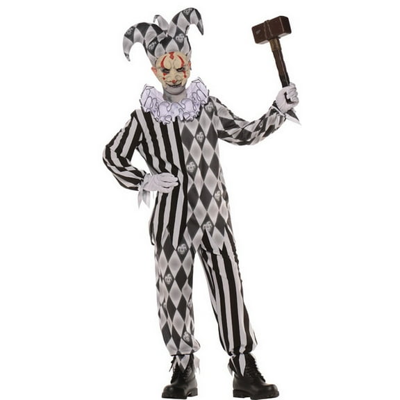 Underwraps Costumes - Boy's Evil Harlequin Costume - Child Large (10 - 12)