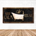 thumbnail image 2 of Golden Calmness Gallery-Wrapped Canvas Wall Art, 12x24, 2 of 5