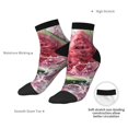 thumbnail image 4 of Bingfone Watermelon Splash Realism Art Design Patterned Men's Women's Casual Cotton Socks, 4 of 5