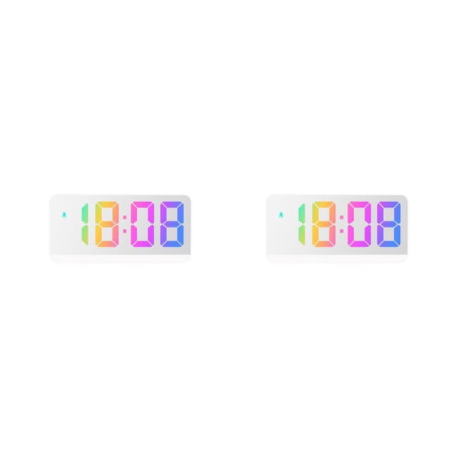 relayinert Colorful Digital Numbers For Easy Reading Large Display Screen Double Placement 8009D WhiteOuter 2Set