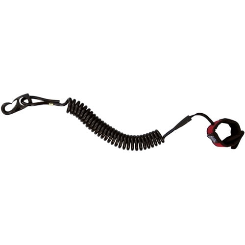 Surf to Summit 8' Coiled Touring Leash Plastic Clips, Black Walmart