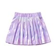 thumbnail image 2 of ZHOGXU Big Kids Girls Skirt Elastic Waist Colorful Comfortable Stylish Pleated Skirts For Party And Daily Wear Purple 4-5 Years, 2 of 9