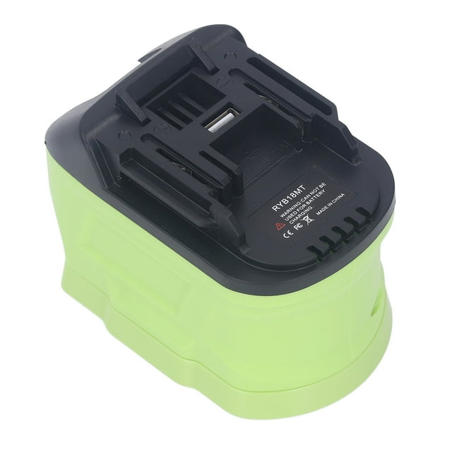 Adaptador convertidor de batería para herramientas eléctricas de 18 V, convertidor de batería de litio para herramientas eléctricas BL1815 de 18 V