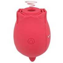 Pink B.O.B. Waterproof Vibrator, Clit Licker, Air Pulse Clitoral Rose