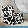 thumbnail image 3 of HELLHERO Cow Print Recliner Seat Covers for Reclining Chair Non Slip Fitted Lazy Boy Recliner Covers That Stay in Place with Storage Pockets, 3 of 8