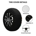 thumbnail image 2 of Gukieu Color Balls Print Car Tire Cover, Adjustable Waterproof and Dustproof Tire Protection Cover, Suitable for SUV, Truck, Van-17 inch, 2 of 6