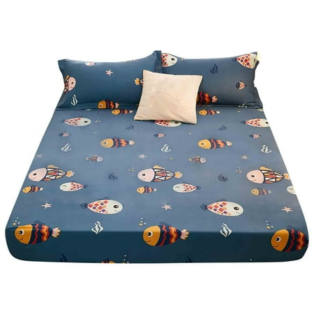 Children Sheet - Fitted Toddler Sheet Polyester Children Sheet for Standard Crib and Toddler Mattresses Nursery Bedding Sheet Crib Mattress Sheets for Boys