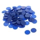 thumbnail image 2 of Paquete de 100 fichas de póquer para juego de bingo, fabricadas en plástico. Azul, 2 of 9