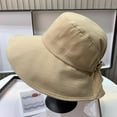 thumbnail image 6 of Women Fisherman Hat Japanese Style Anti-UV Drawstring Adjustable Head Circumstance Sun Hat Daily Headwear, 6 of 7