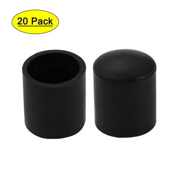 12mm Inner Diameter Chair Leg Floor Protectors Table Feet Tips Covers Caps 20pcs