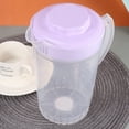 thumbnail image 3 of MasteelfCA 1pc Cold Water Pitcher High Temperature Resistant Plastic Beverage Pitcher with Large Capacity for Storage Soy Milk Juice Scented Tea 2L(Purple), 3 of 7
