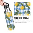 thumbnail image 4 of Yayeee 20oz Insulated Water Bottle Double Wall Stainless Steel with Flip Straw Lid, Light Blue Plaid, 4 of 7