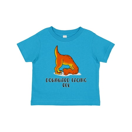 

Inktastic Downward Facing Rex Yoga Master Downward Facing Dog Pose Gift Toddler Boy or Toddler Girl T-Shirt