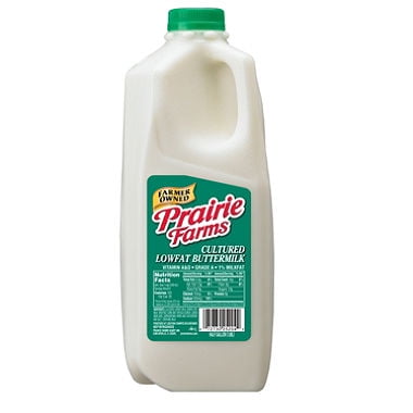 Prairie Farms Low-Fat Buttermilk, Half Gallon - Walmart.com