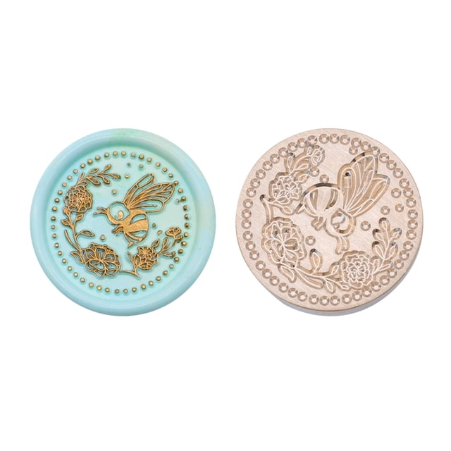 Cabeza Sello 25 Mm Cabeza Cobre Esmalte Forma Redonda Clásica para Tarjeta Boda (SG49)