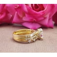thumbnail image 5 of Bluebelljewels Engagement Wedding Bridal Ring Set Oval Cut Cubic Zirconia 14K Yellow Gold Finish, 5 of 5