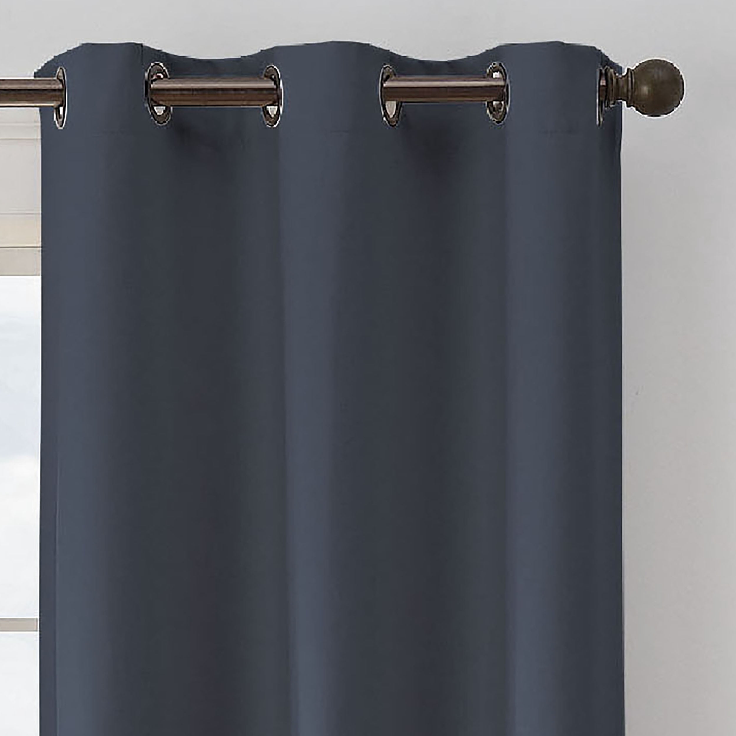 Eclipse Absolute Zero Gabriella 100% Blackout 40 x 95 Curtain Panel in Indigo