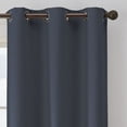 thumbnail image 3 of Eclipse Absolute Zero Gabriella 100% Blackout 40 x 95 Curtain Panel in Indigo, 3 of 3