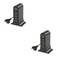 thumbnail image 4 of Matsuzay Cargador USB de 5 puertos HUB cargadores de pantalla LED teléfono móvil Universal escritorio hogar estación de carga Multi USB Type2 NO2, 4 of 6