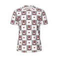 thumbnail image 5 of Wukai Gnomes and Hearts Print Men's Short-Sleeved Mesh T-Shirt,Quick-Dry Short Sleeve Workout T-Shirt-Large, 5 of 8