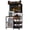 Black02, variant on HOQBN 3D Printer Workbench with Drawer, Charging Station and LED Lights, Large Printer Shelf with Pegboard and Hooks for Home Studio Garage