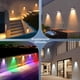 thumbnail image 2 of Quntis Luces Solares Exterior 8Pcs, 11 Modos de Color (Blanco C&aacute;lido/Fr&iacute;o/RGB) L&aacute;mpara Pared, L&aacute;mpara Solares LED Exterior Jardin, Encendido/Apagado Autom&a, 2 of 8