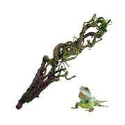 Reptile Bend-A-Branch Vines with Moss Bendable Jungle Climbing Vine Pet Habitat Decor for Bearded Dragons Chameleon Geckos Snakes Lizards Frogs