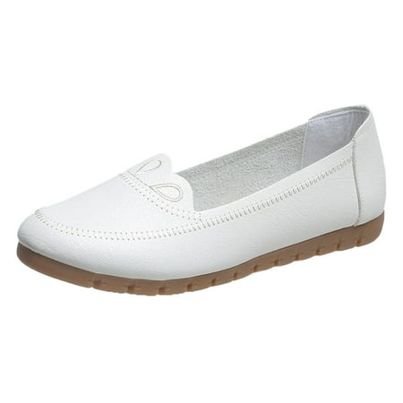 

TOYFUNNY Womens Flat Solid Color Casual Sneakers